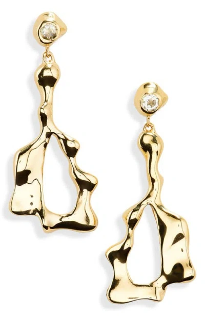 Faris Cora Drop Earrings In Gold