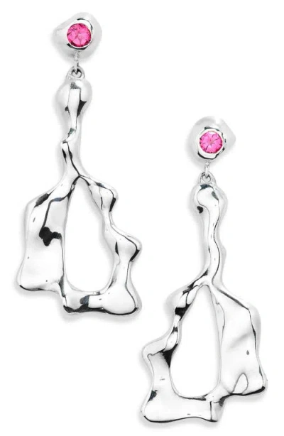 Faris Cora Drop Earrings In Silver