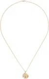 Faris Dime Pendant Necklace In Gold