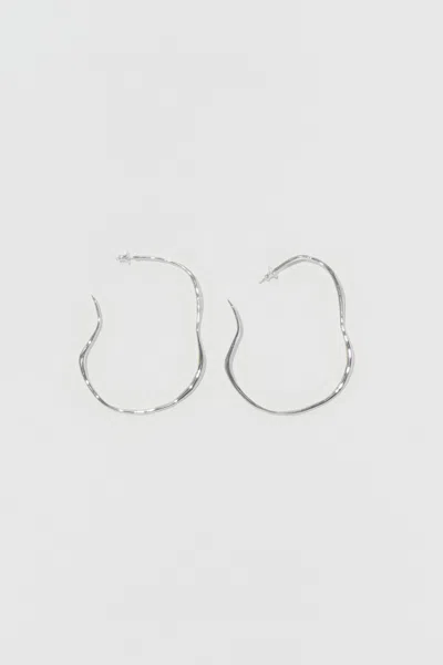 Faris Large Vero Hoops In Metallic