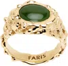 Faris Roca Eye Ring In Green