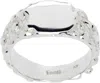 Faris Roca Signet Small Ring In Metallic