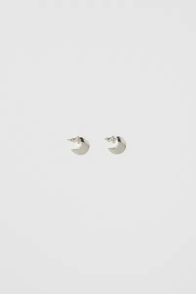 Faris Saucer Hoops Mini In Metallic