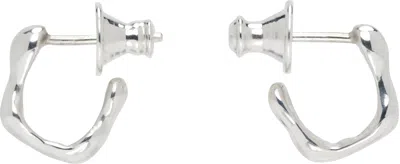 Faris Seep Hoop Mini Earrings In Metallic