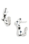 Faris Seep Small Hoop Earrings In Silver