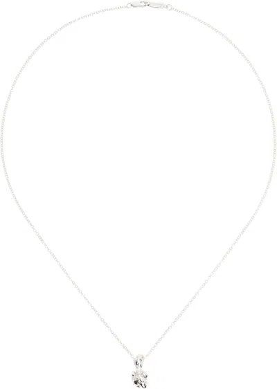 Faris Silver Gobbo Necklace In Sterling Silver / Bl