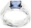 Faris Ssense Exclusive Silver Nast Ring In Sterling Silver/sapp