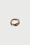 Faris Tangle Ring In Gold-plated