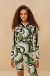 Farm Rio Active Adidas Toucan Wings Crew Green Long Sleeve