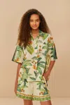 Farm Rio Active Adidas Tropical Breeze Cream White Shirt