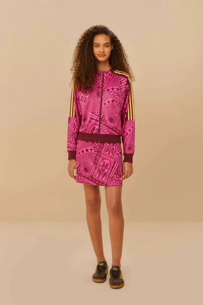 Farm Rio Active Adidas Tropical Club Pink Skirt