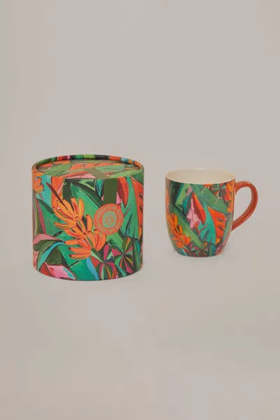 Farm Rio Active Banana Foliage Bright Day Mug In Multi