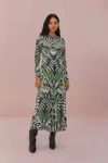 Shop Farm Rio Active Black Lace Nature Midi Dress In Lace Nature Black