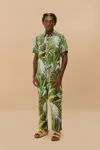 Farm Rio Active Blue Amazonia Forest Lenzing Ecovero Euroflax Jumpsuit