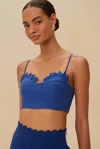 Farm Rio Active Blue Sunrise Cup Euroflax Premium Linen Crop Top