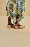 Farm Rio Active Blush Lace Up Espadrille Sandal