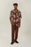 Farm Rio Active Brown Jungle Stripes Lenzing Ecovero Viscose Pants
