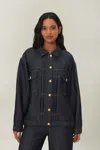 Farm Rio Active Denim Shine Jackets In Denim