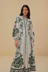 Farm Rio Active Forest Soul Off-white Maxi Dress In Forest Soul Off-white