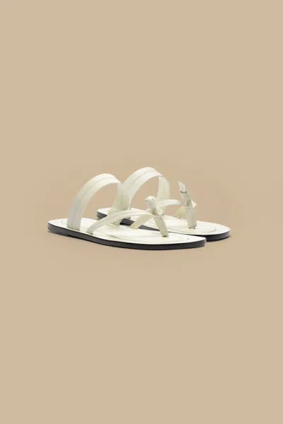 Farm Rio Active Ivory Tie Flat Sandal