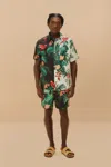 Farm Rio Active Mixed Midnight Macaw Fiesta Lenzing Ecovero Euroflax Shirt