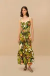 Farm Rio Active Multicolor Botanical Forest Lenzing Ecovero Euroflax Croptop