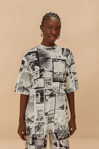 Farm Rio Active Multicolor Rio Noir T-shirt
