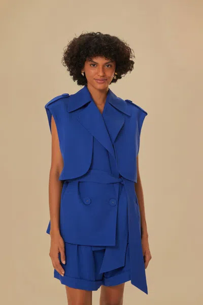 Farm Rio Navy Blue Vest