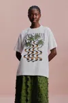 Farm Rio Active Off-white Copacabana Relaxed Organic Cotton T-shirt