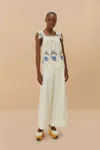 Farm Rio Active Off-white Euroflax Premium Linen High Waisted Pants