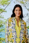 Farm Rio Active Off-white Sicily Scarf Lenzing Ecovero Euroflax Shirt
