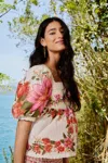 Farm Rio Active Off-white Summer Fruit Blouse