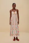 Farm Rio Active Pink Delicate Forest Maxi Dress