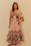 Farm Rio Active Pink Dream Garden Maxi Dress In The Dream Garden Pink