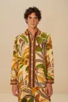 Farm Rio Active Sand Foliage Sketch Lenzing Ecovero Euroflax Shirt