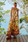 Farm Rio Active Sand Foliage Sketch Maxi Dress
