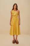Farm Rio Active Sand Garden Lenzing Ecovero Euroflax Midi Dress