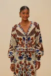 Farm Rio Active Sand Nature Land Knit Cardigan