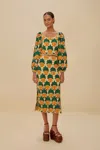 Farm Rio Active Sand Pineapple Crochet Skirt