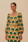 Farm Rio Active Sand Pineapple Crochet Top