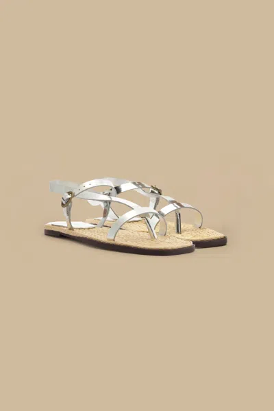 Farm Rio Active Silver Cross Strap Sandal