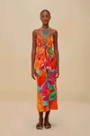 Farm Rio Active Spring Affair Midi Dress