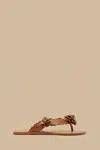 Farm Rio Active Tan Blooming Flat Sandal