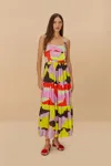 Farm Rio Two Brothers Sleeveless Maxi Dress In Two Brothers Mix