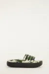 Farm Rio Adidas Adilette Platform Toucan Wings Green In Multi