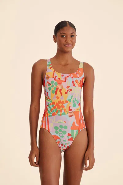 Farm Rio Adidas Farm Swimsuit Pearl Citrine