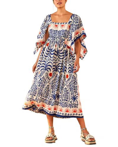 Farm Rio Afternoon Breeze Midi Dress In Multi