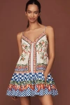 Farm Rio Picnic Peppers Ainika Mini Dress Picnic Peppers Ainika Off White