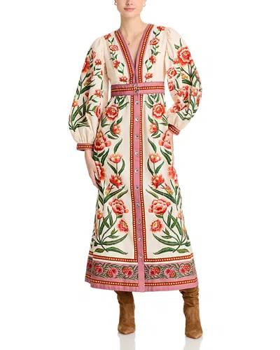 Farm Rio Ainika Dress In Off-white