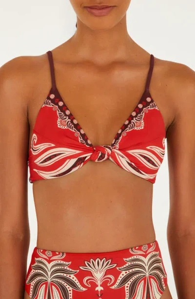 Farm Rio Ainika Garden Bikini Top In Multi